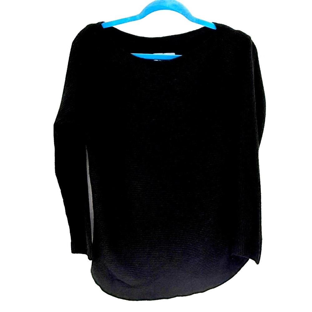 Michael Stars Women Minimalist Ribbed Boatneck Knit Sweater Size M Office Modal